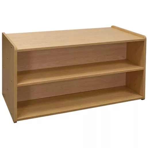 24" High Double-Sided Storage Unit - Maple/Maple, Assembled