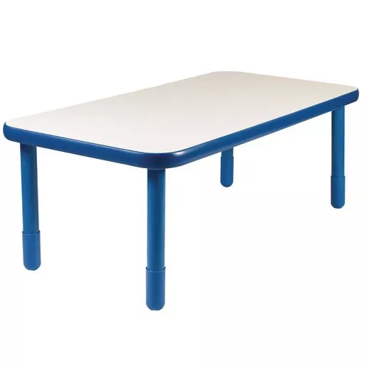 30" x 60" Rectangle BaseLine Table, 20"H - Blue