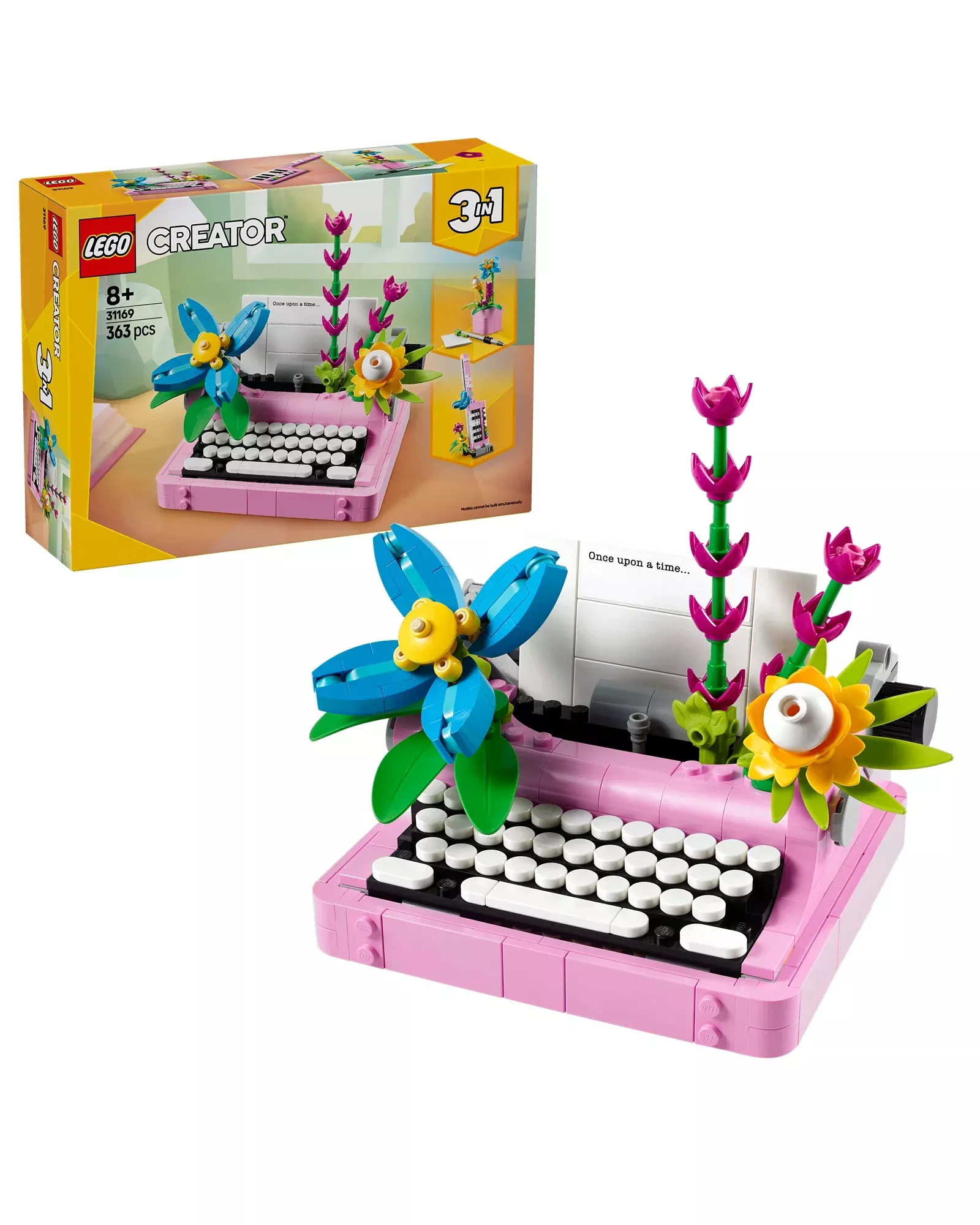 31169 Typewriter with Flowers