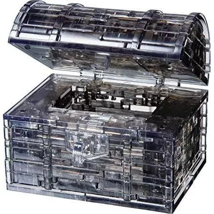 3D Crystal Puzzle - Black Treasure Chest