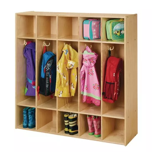5-Section Coat Locker Ready to Assemble