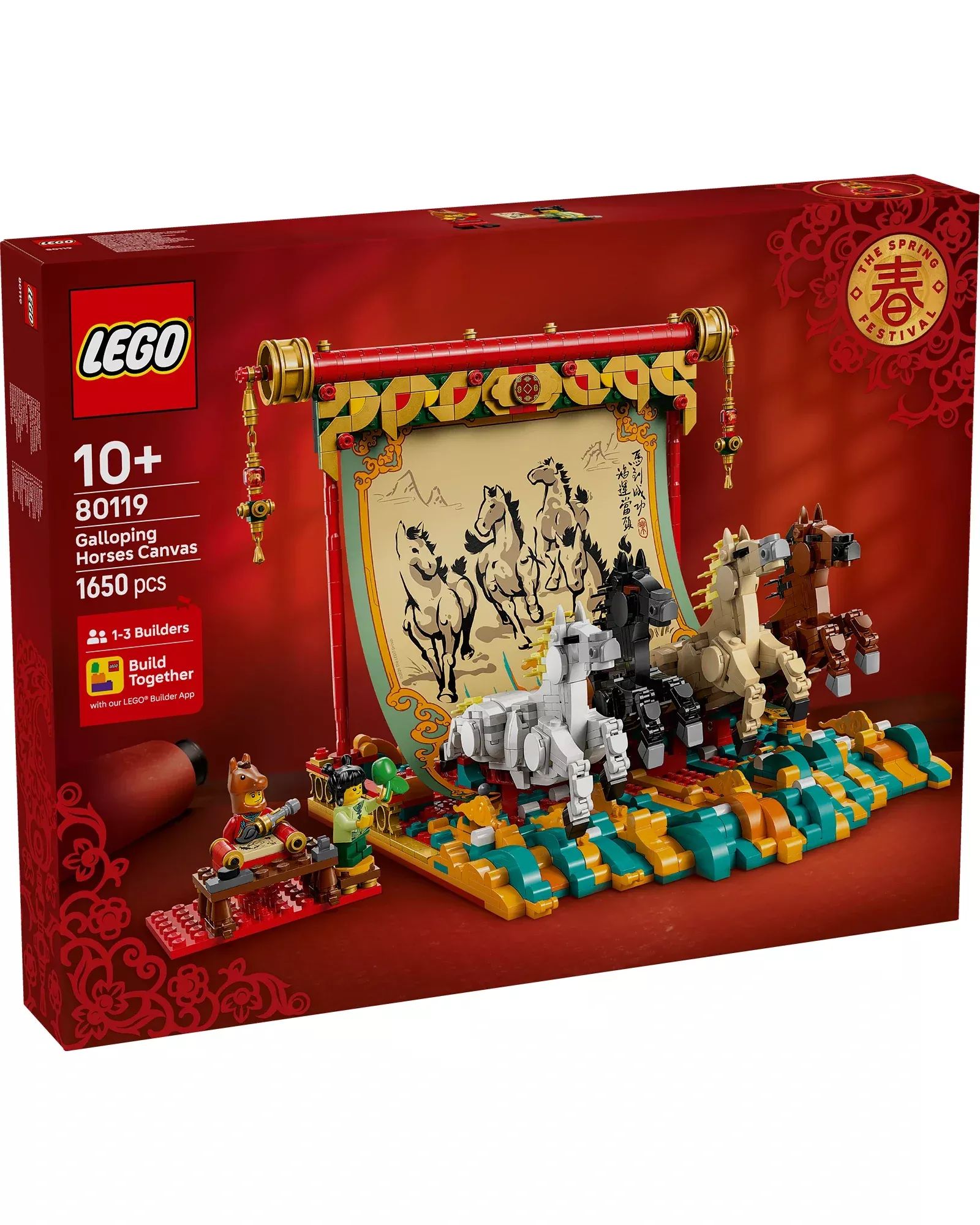 80119 Galloping Horses Canvas