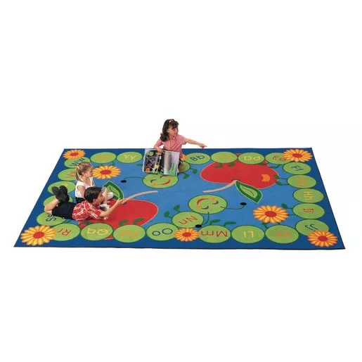 ABC Caterpillar 4'5" x 5'10" Rectangle Premium Carpet
