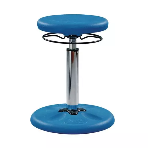 Adjustable Wobble Stool, 14"-19"H - Blue