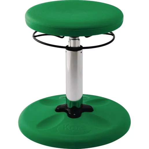 Adjustable Wobble Stool, 14"-19"H - Green