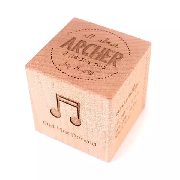 All About Me Keepsake Block