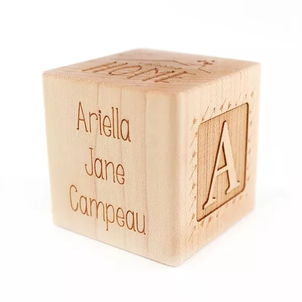 Baby Adoption Keepsake Block
