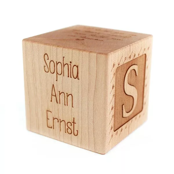 Baby Memorial Keepsake Block