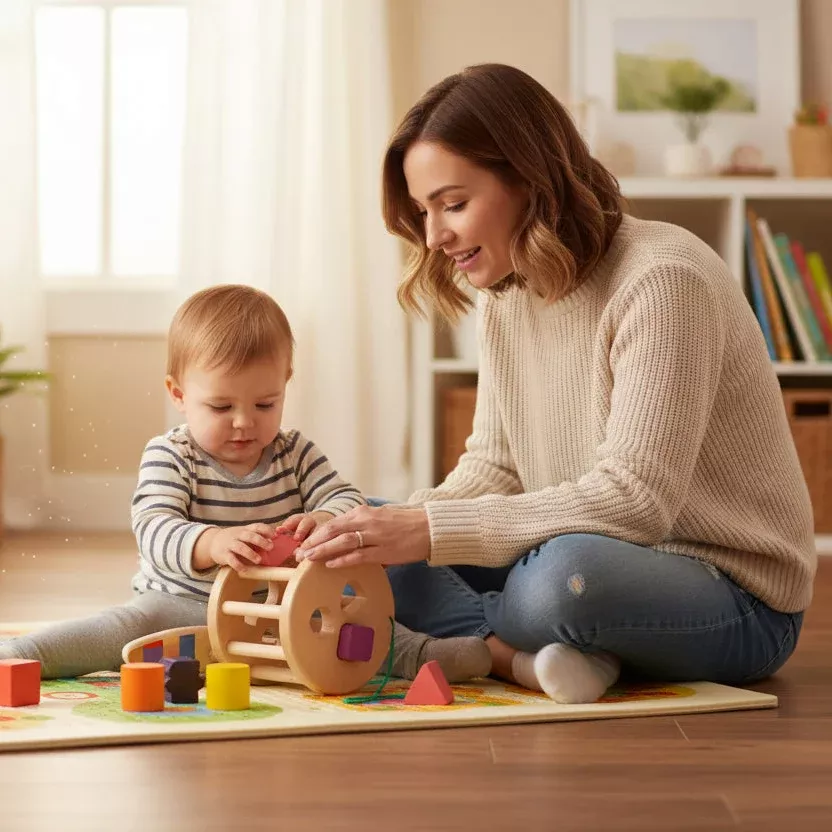 Bajo Snail Sortroller- Shape Sorter on Wheels.