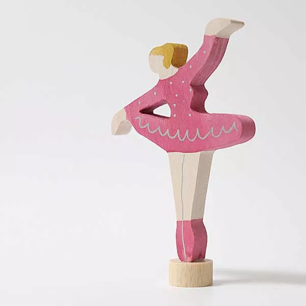 Ballerina Ruby Red Birthday Ring Ornament