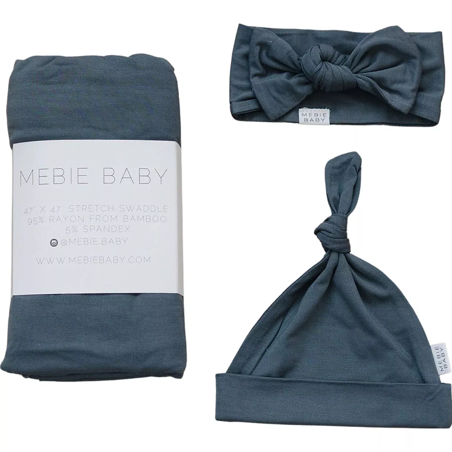 Bamboo Hat OR Head Wrap Set | Charcoal