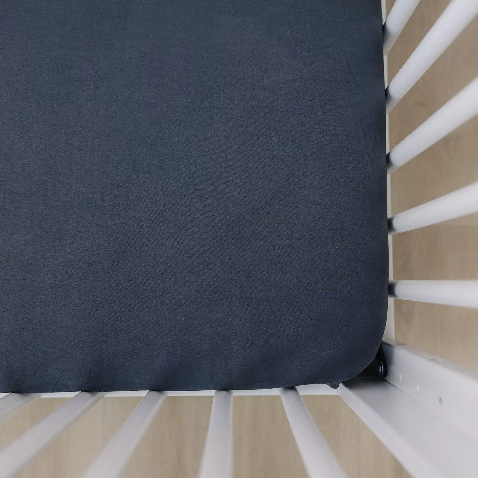 Bamboo Stretch Crib Sheet | Charcoal