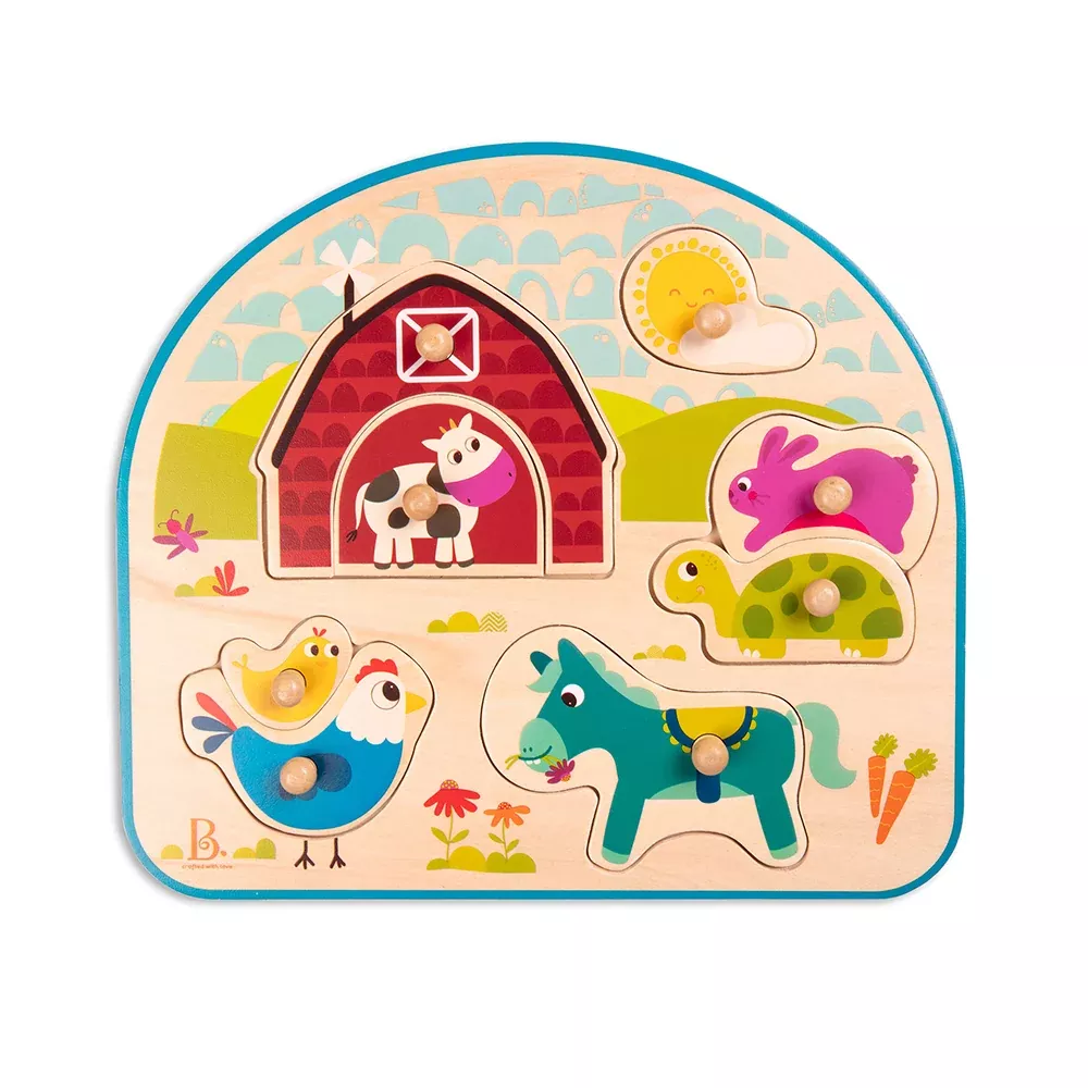Battat Peg Puzzle Animal Barnyard