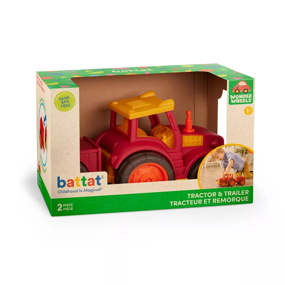 Battat - Wonder Wheels Tractor & Trailer