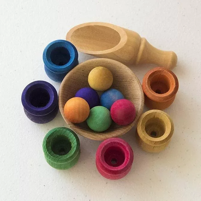 Bean Pot and Ball Cylinder Sorting Set by Legacy Learning Academy