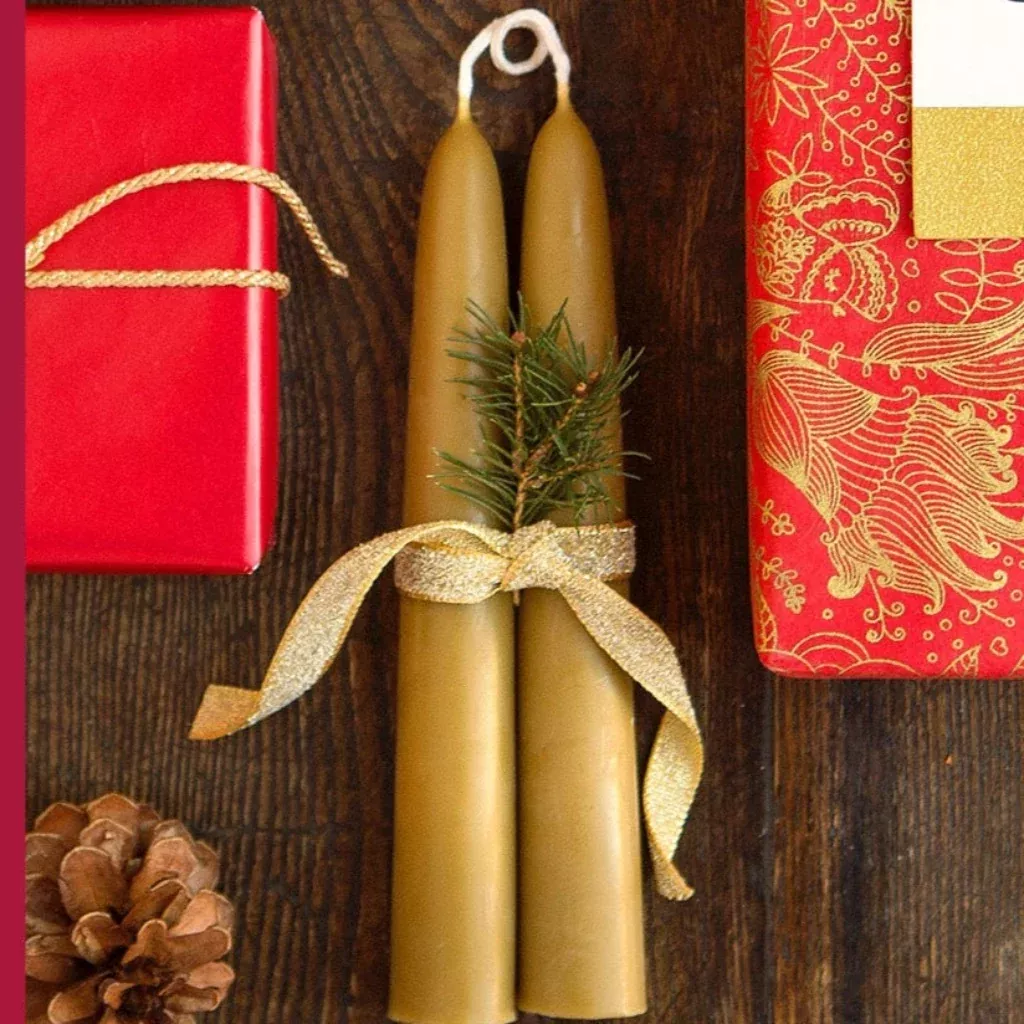 Beeswax Tapers - set of 2