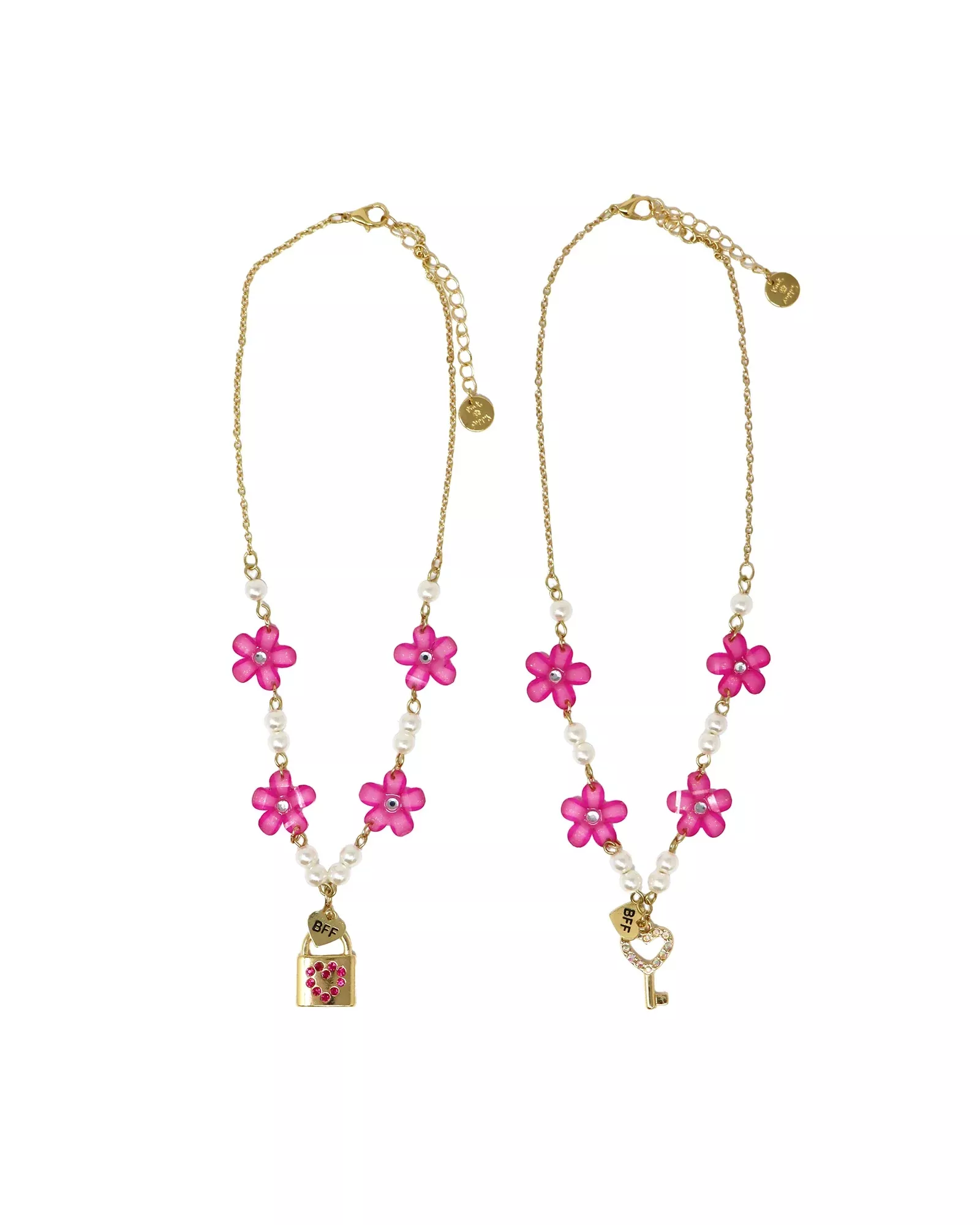 BFF Lock & Key Necklace Set