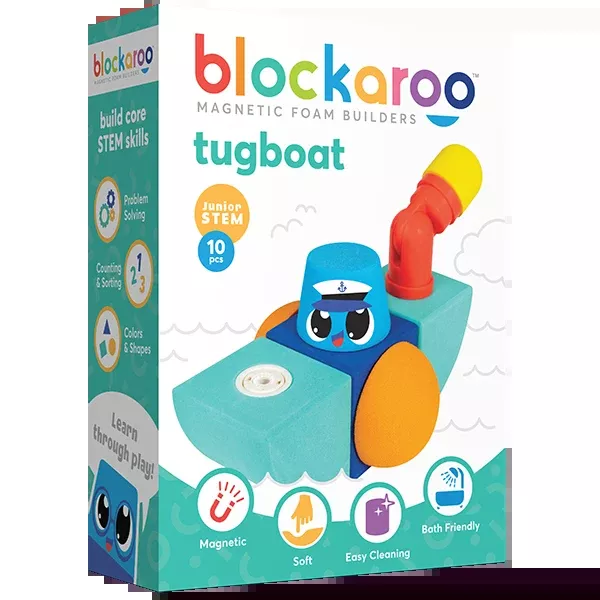 Blockaroo Magnetic Foam Blocks - Tug Boat