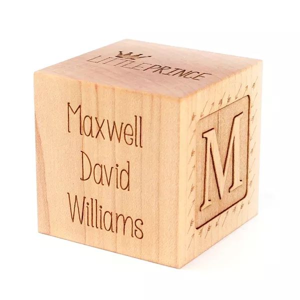 Boy's Birth Keepsake Block