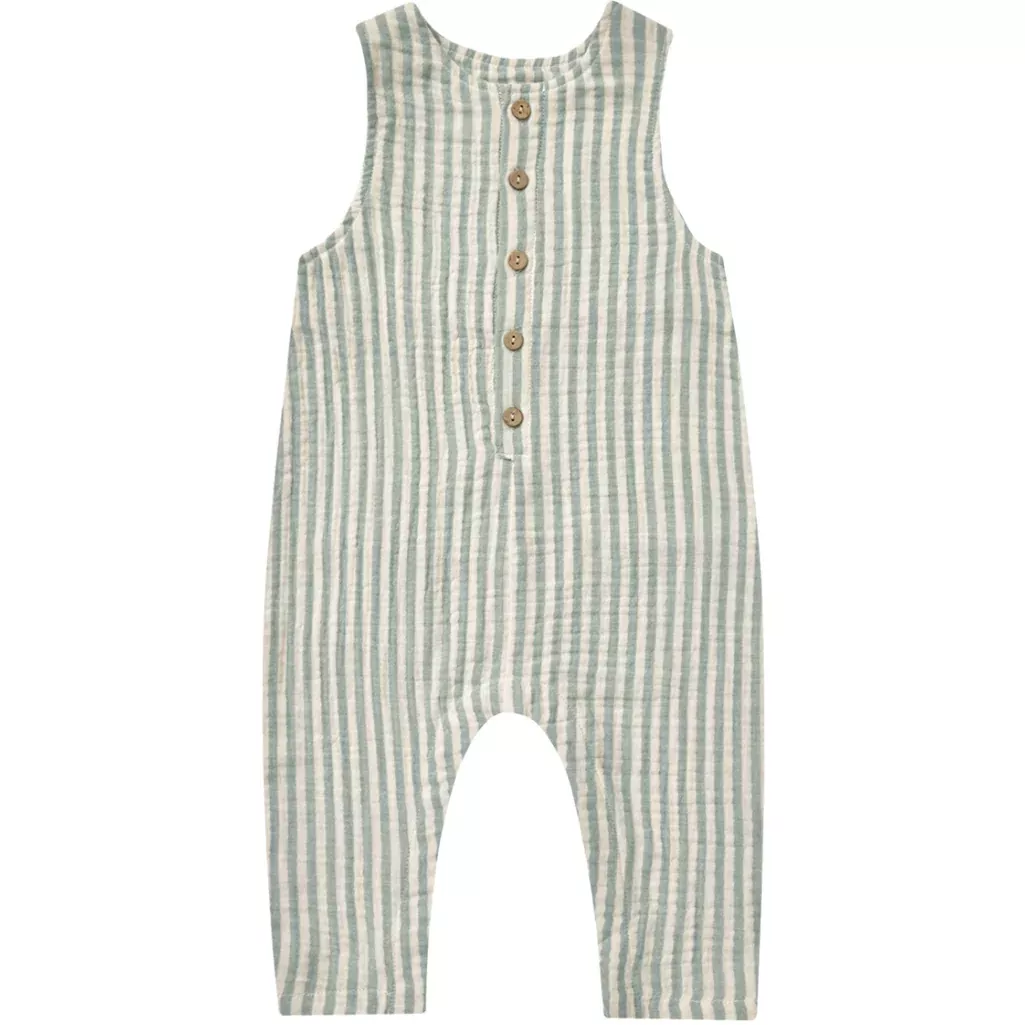 Button Jumpsuit | Summer Stripe