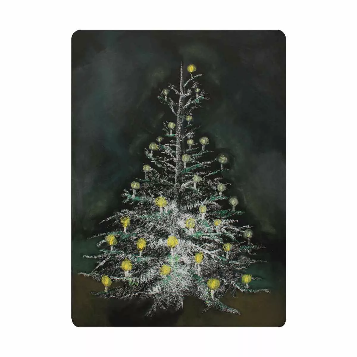 Chalkboard Art Poster - Christmas Tree
