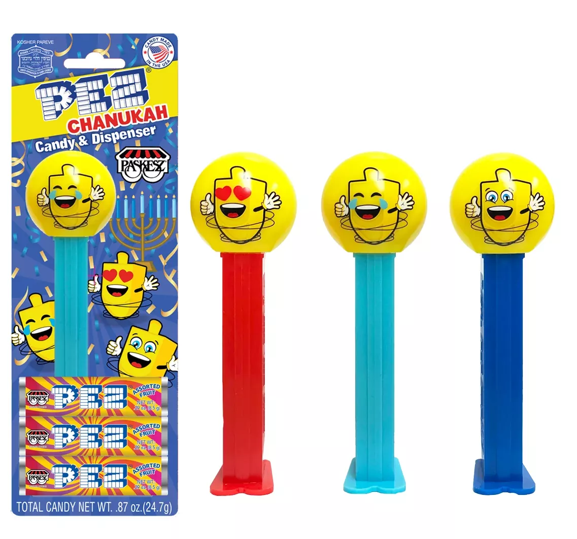 Chanukah PEZ Dispenser & Candy Assorted