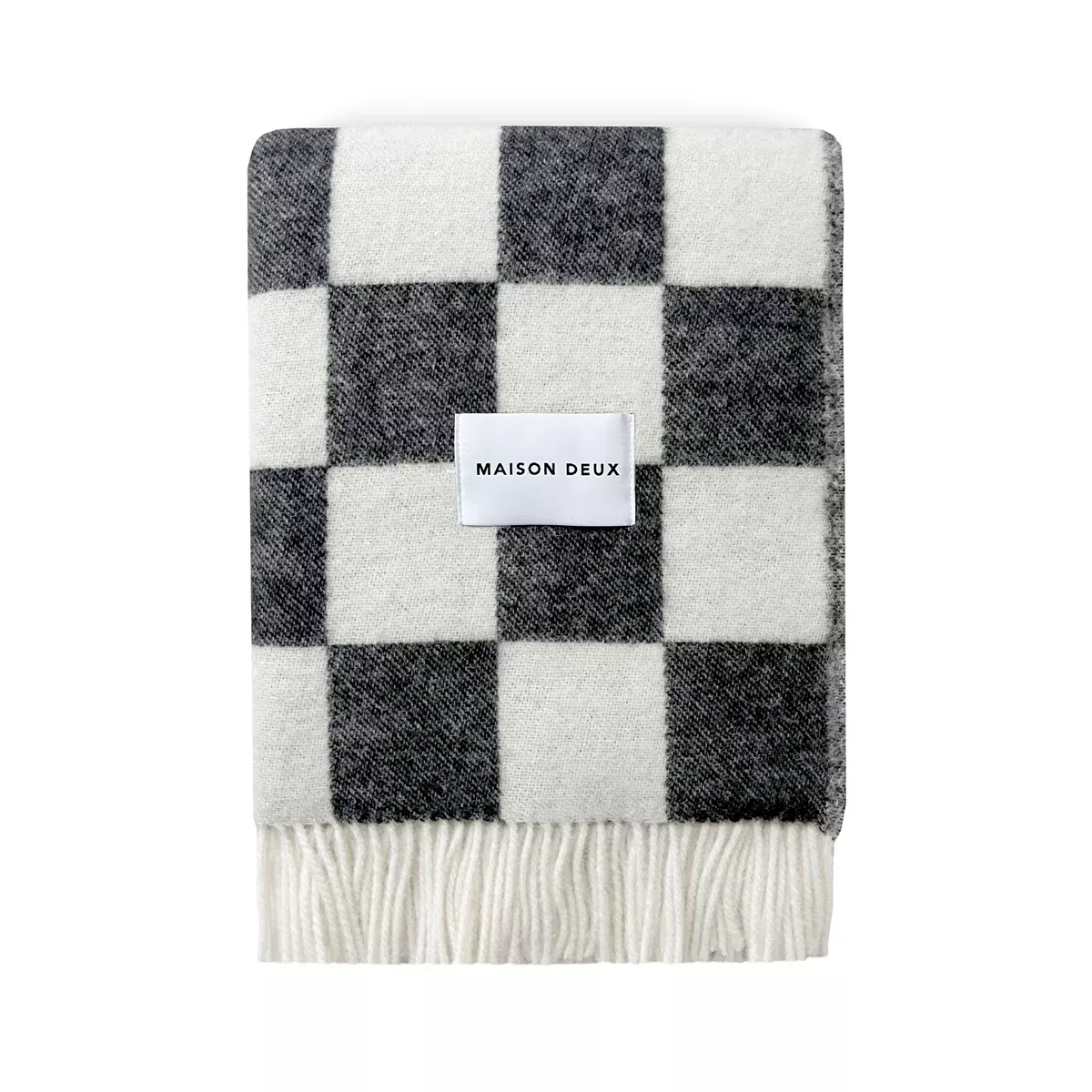 Checkerboard Blanket - Black/White