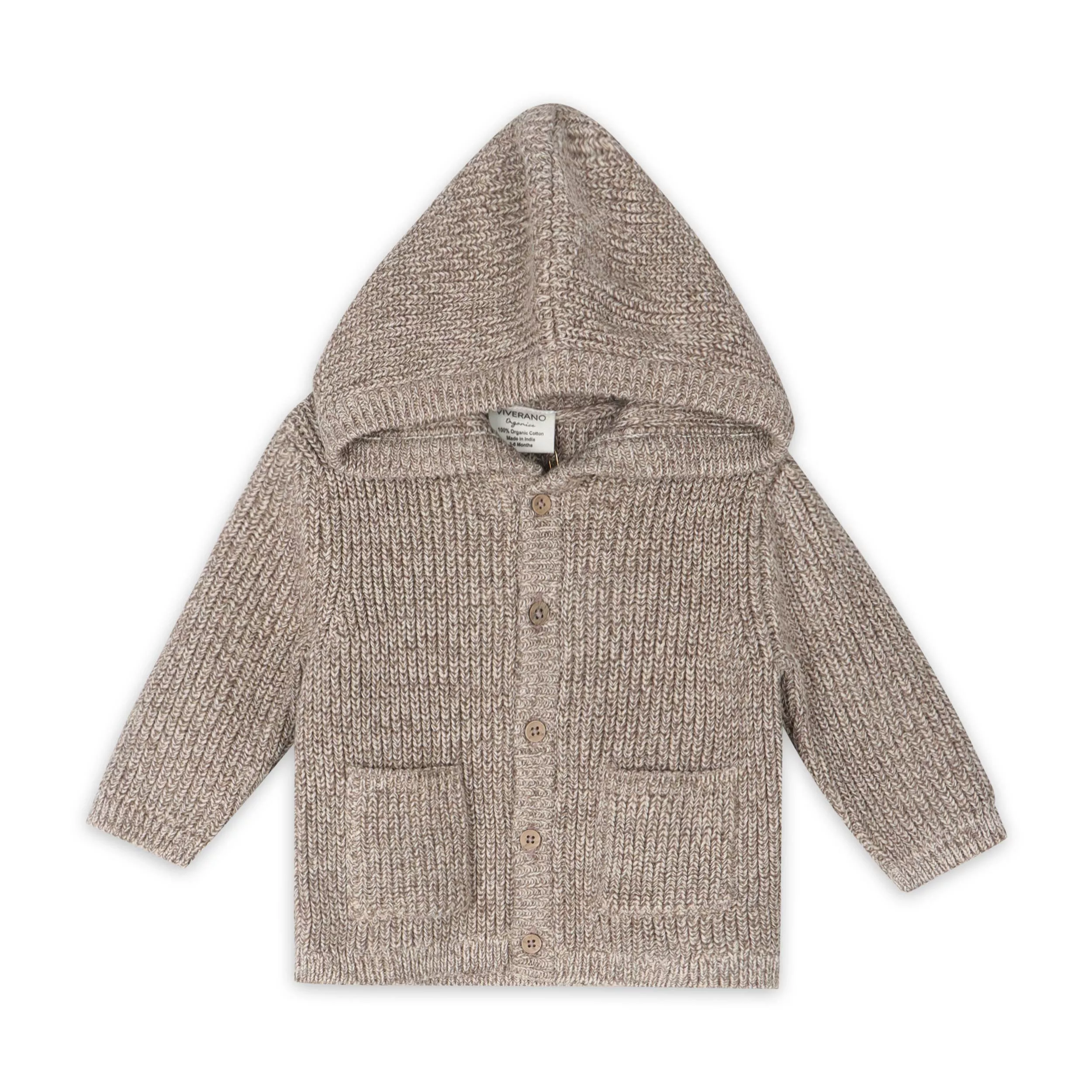 Chunky Knit Hooded Jacket