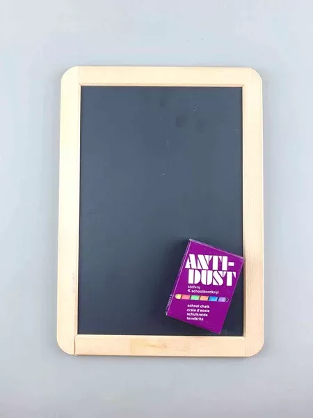 Classic Chalkboard and Colored Chalk Set