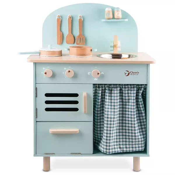 Classic World Blue Retro Play Kitchen