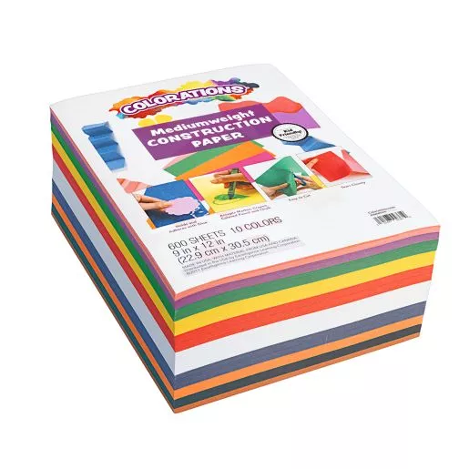 Colorations Construction Paper Smart Pack 9"x12" - 600 Sheets