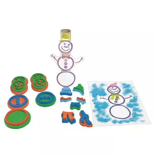 Colorations Stamp-A-Snowman 15 Piece Set