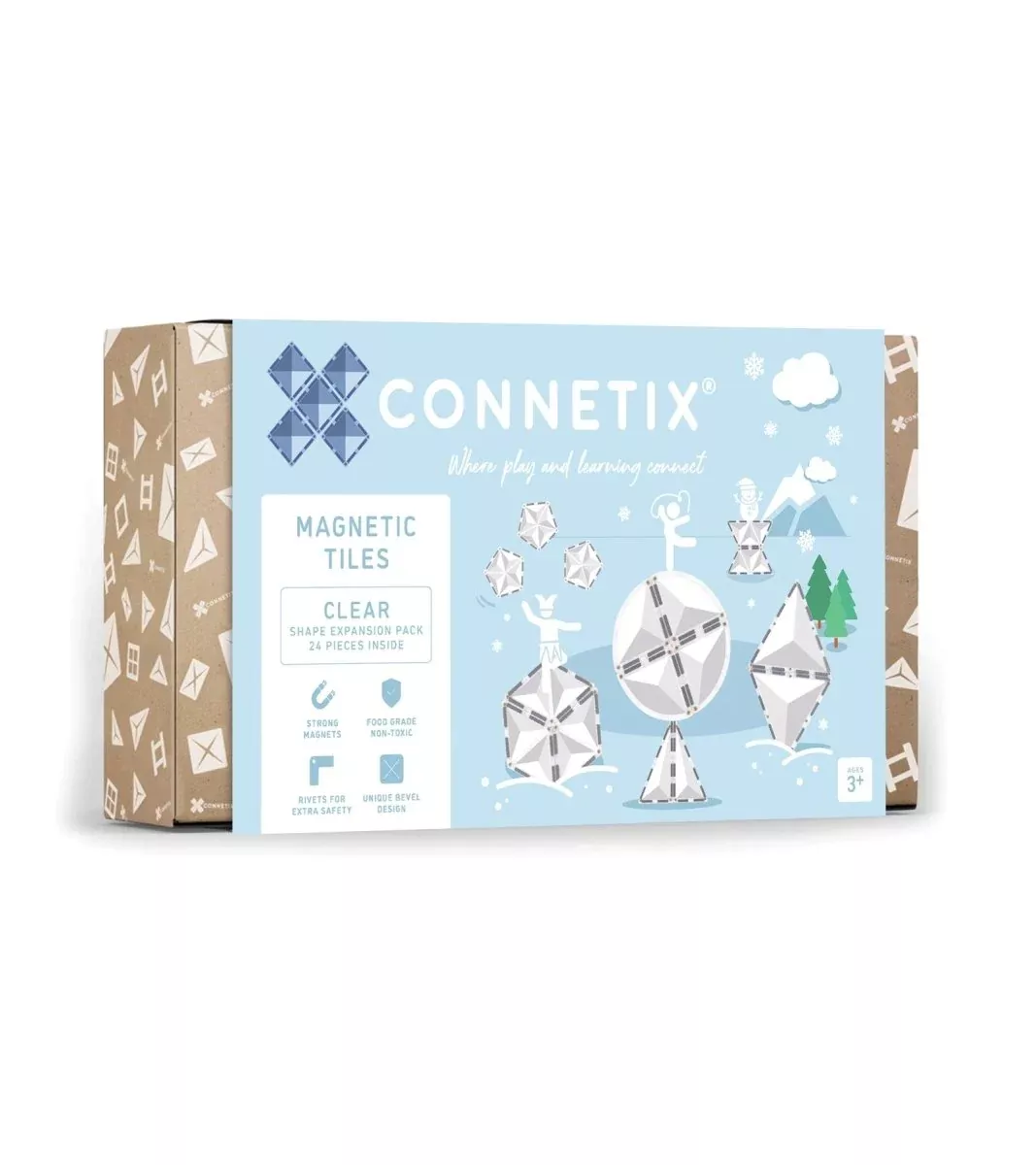 Connetix Tiles - Clear Shape Expansion Pack 24 pc