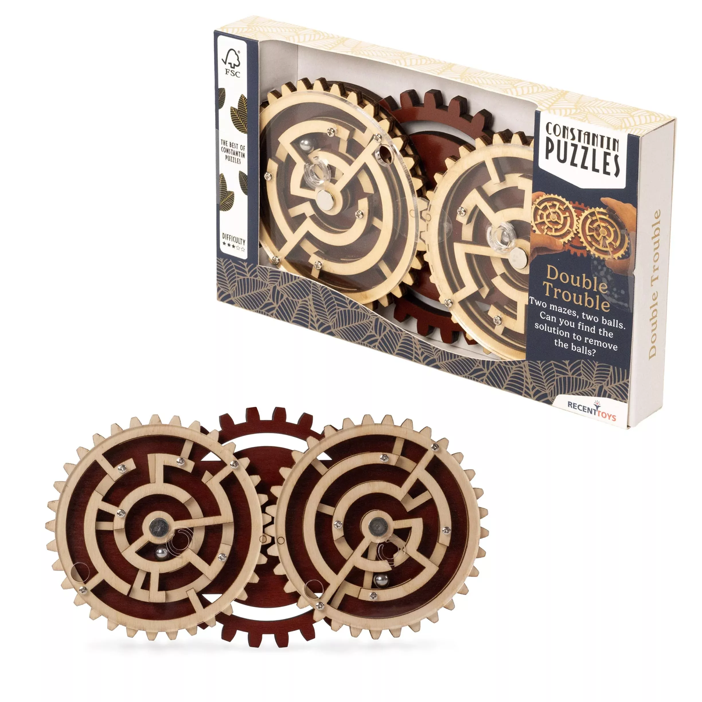 Constantin Double Trouble - Solve Two Gear Mazes at Once