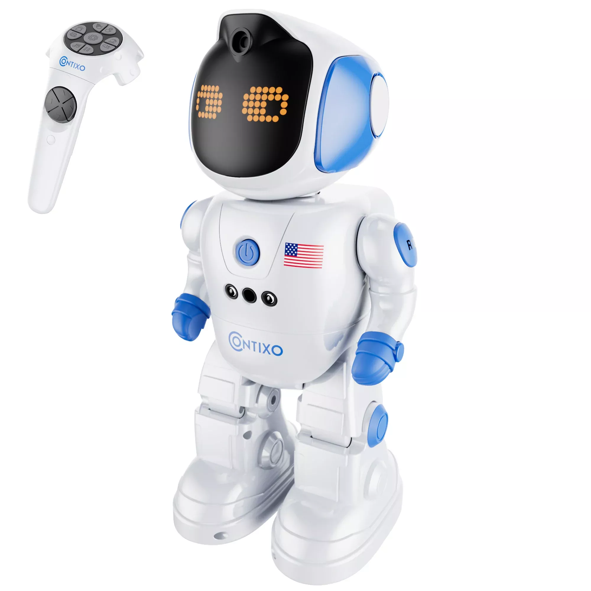 Contixo Interactive RC Robot - Programmable, Gesture-Controlled Dance Moves & Songs - Learning Toy for Ages 6-12