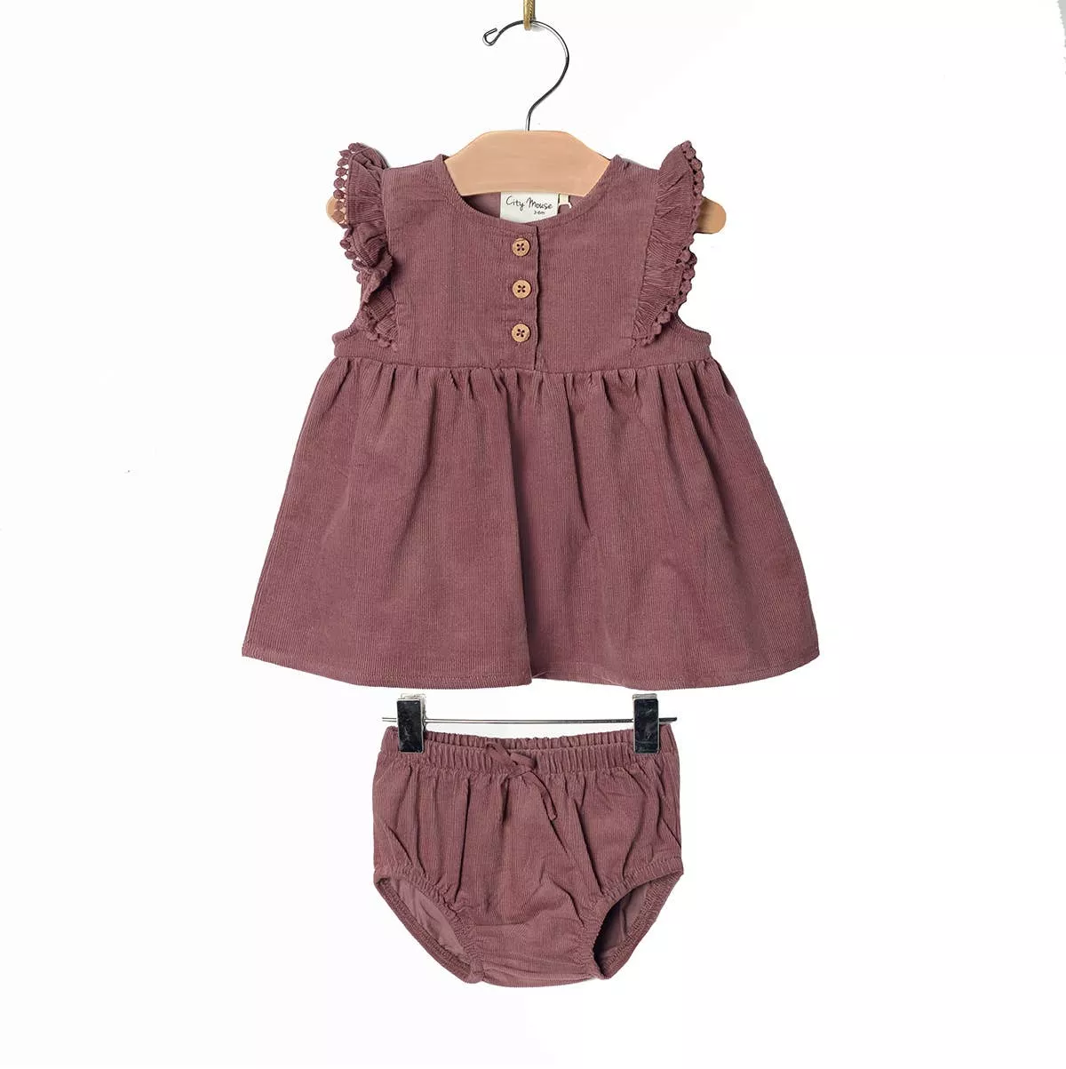 Corduroy Pinafore Set