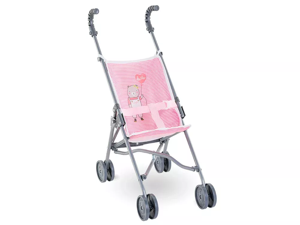 Corolle Pink Umbrella Stroller for 14