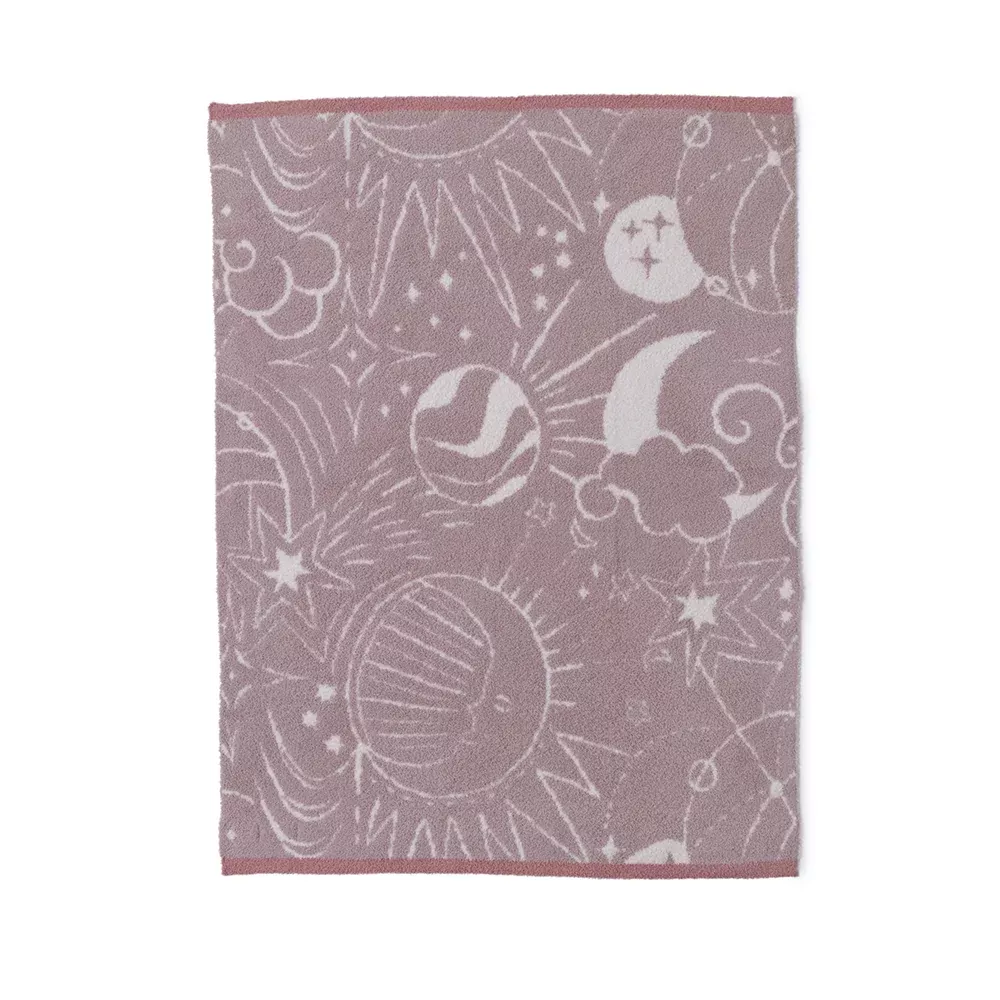 CozyChic Stellar Stroller Blanket - Dusty Mauve Multi