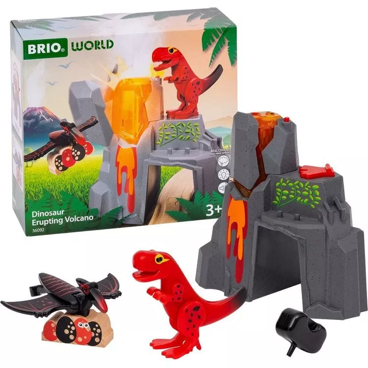 Dinosaur Erupting Volcano