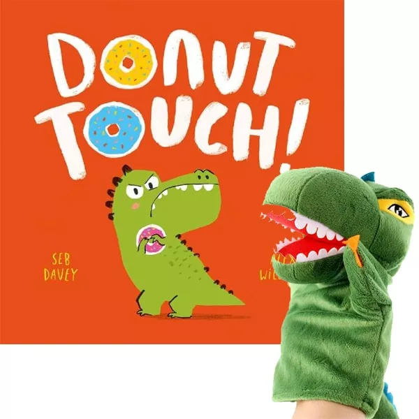 Donut Touch Book & Deluxe Puppet Combo