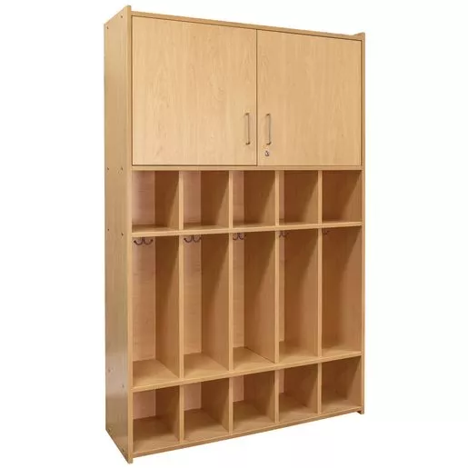 Dual Purpose Student Locker - Maple/Maple, Assembled