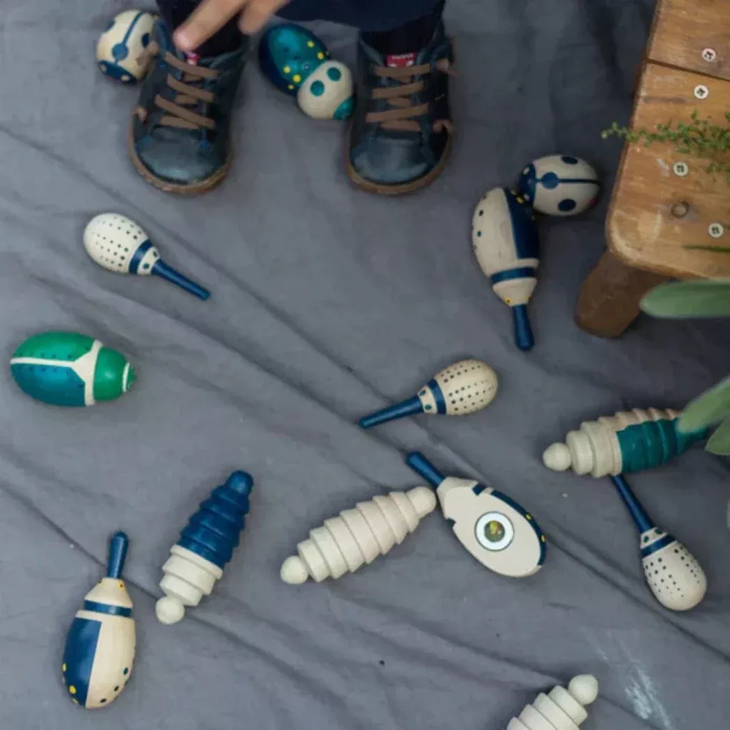 Eperfa Wooden Rolling Beetles
