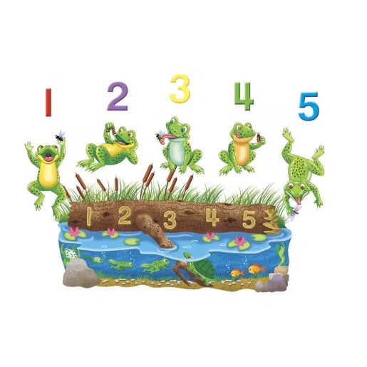 Five Speckled Frogs Felt Set