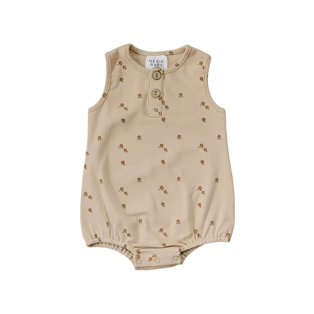 Floral Bubble Romper | Oat