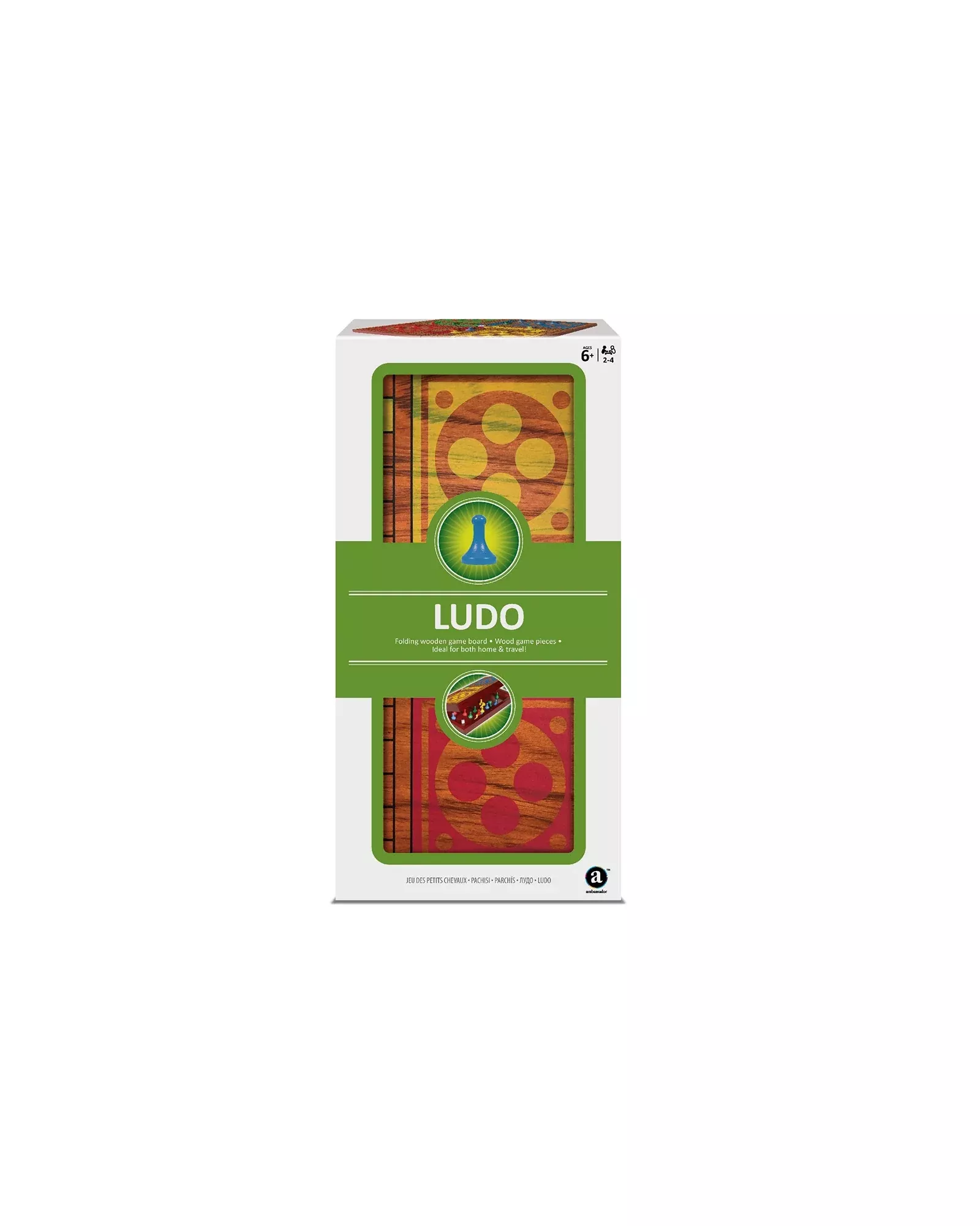 Folding Wood Ludo Set