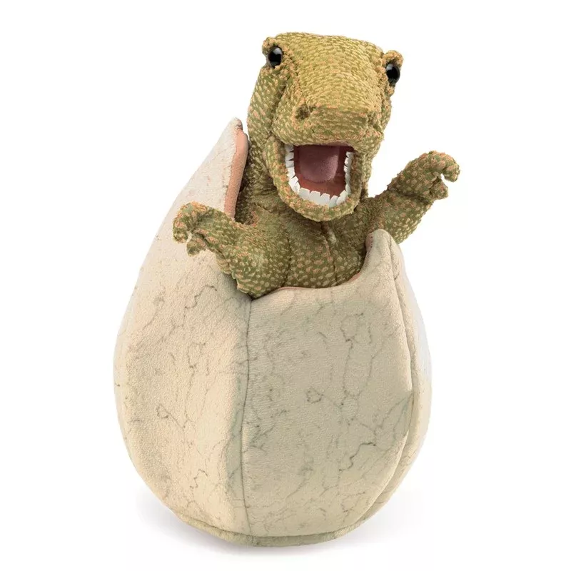 Folkmanis - Hatching Dinosaur Egg Puppet