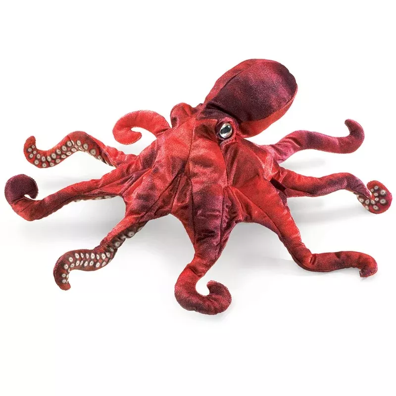 Folkmanis - Red Octopus Puppet