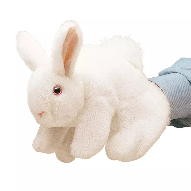 Folkmanis - White Bunny Rabbit Puppet