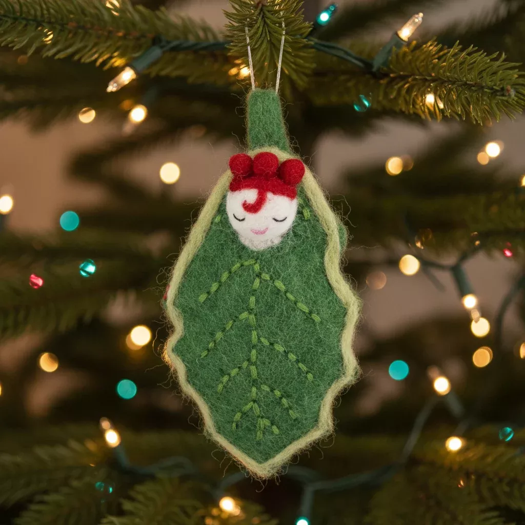 Forest baby ornament