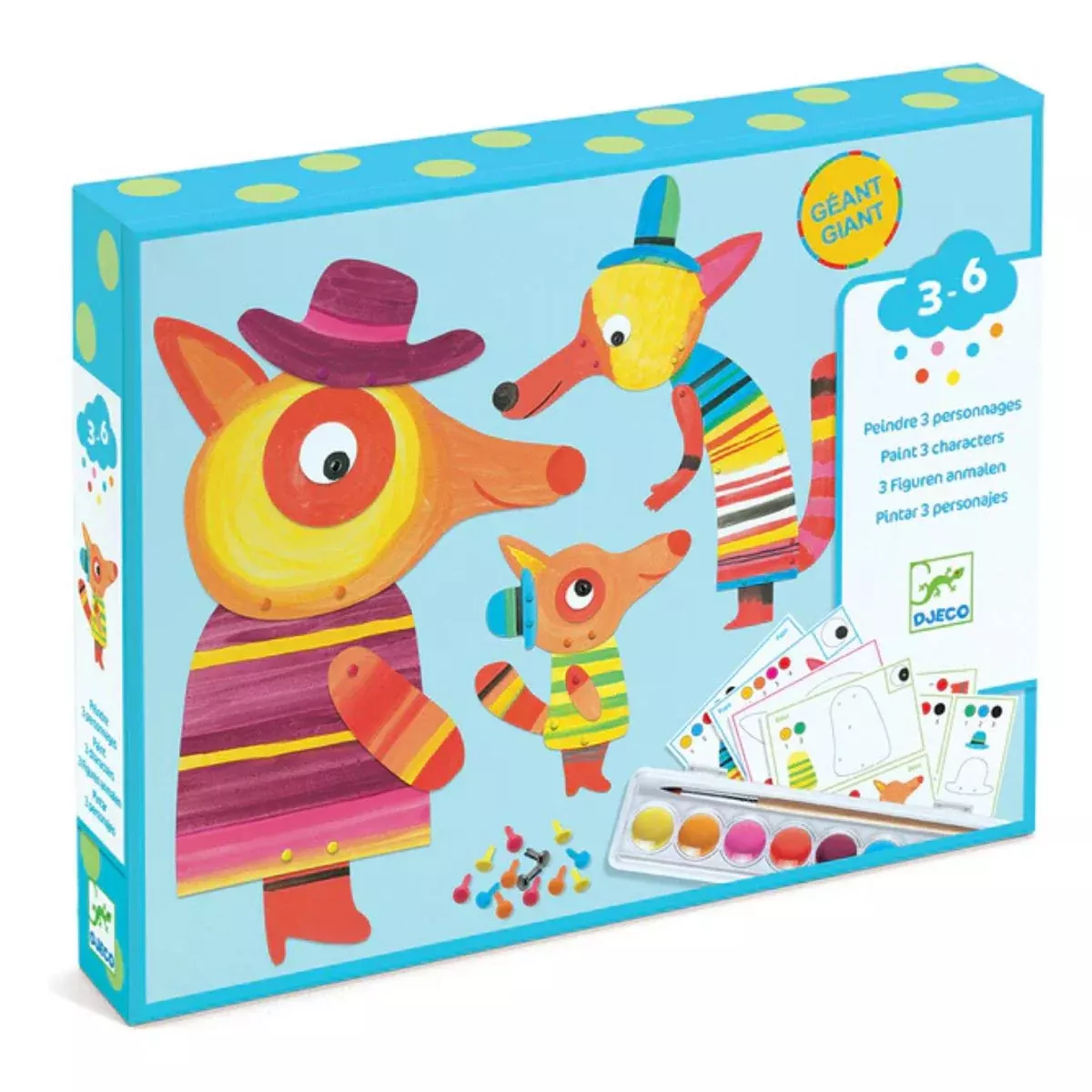 Fox Family Watercolor Set
